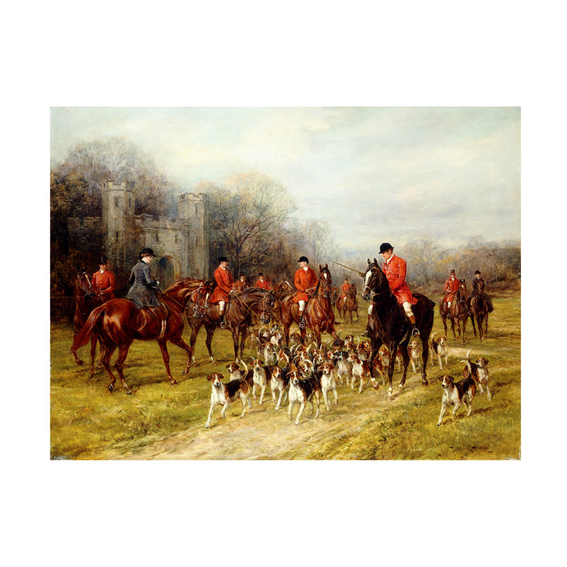 Heywood Hardy, la rencontre, art sur toile, H 14 po x l 19 po