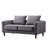 57" W chenille loveseat-342370674