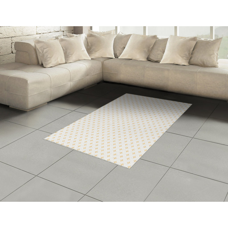 Diamond Retro High Density Long Fiber Poly Threads Decorative Area Rug Carpet, Rectangle 4' x 5'8"