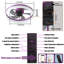 Ventilateurs de plafond avec lumières à DEL à intensité variable, installation encastrée de ventilateurs de plafond minces et modernes (mauve)-495416996