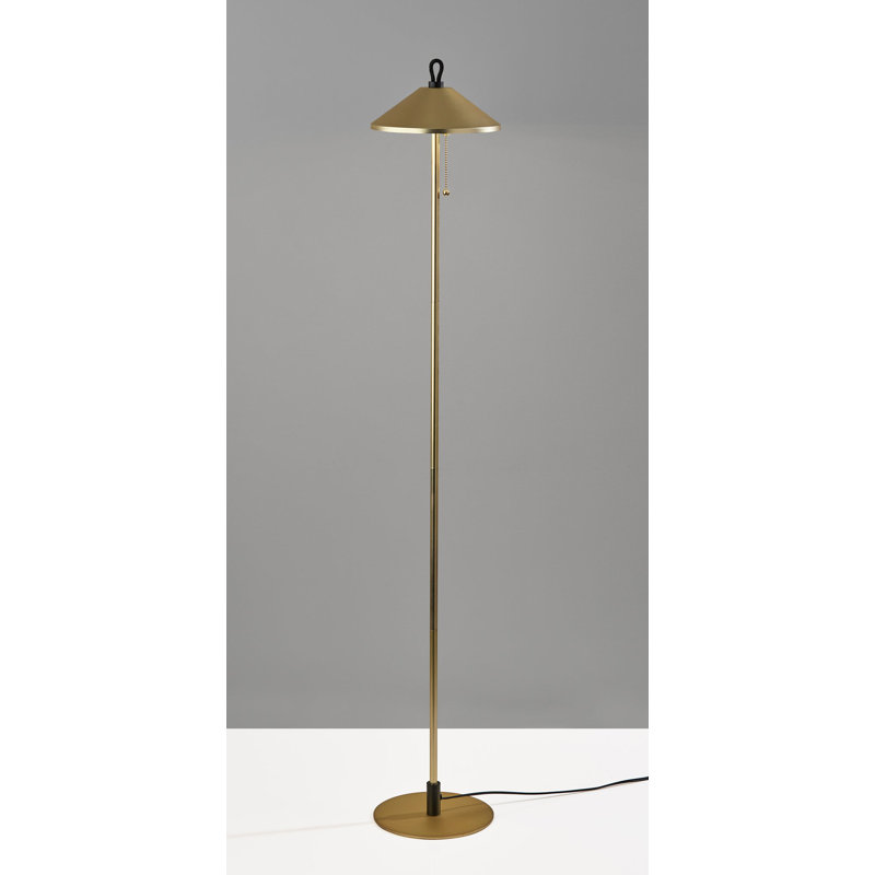 Lampe sur pied 54 po Aswath, Laiton