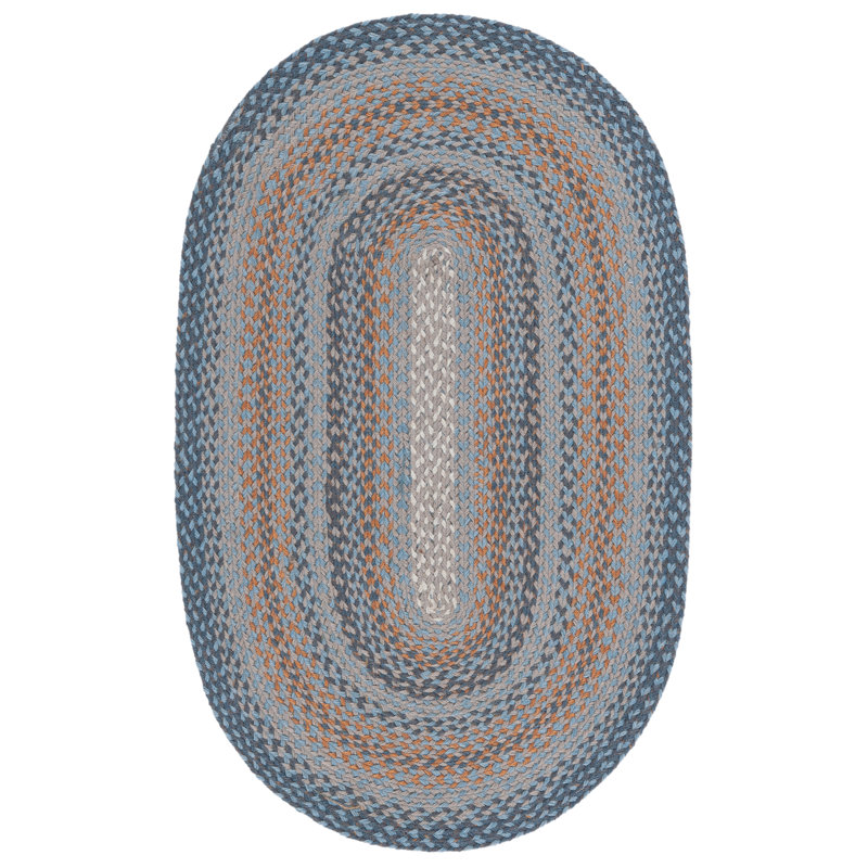 Jeaneen Flat Weave Jute Rug, Oval 4' x 6'