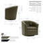 Fauteuil d'appoint pivotant en similicuir Minnetrista-434553163