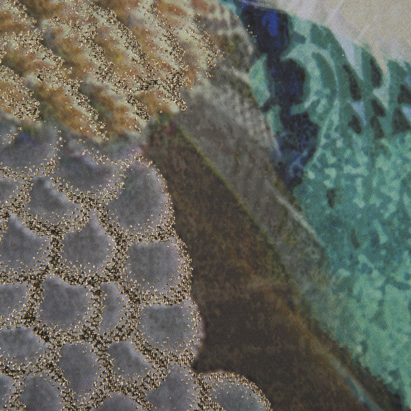 Poise peacock, impression sur toile tendue