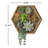 11.41 " H Faux Succulent in Solid Wood Planter