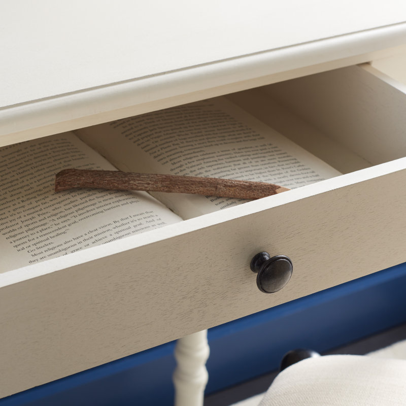 Gaven Writing Desk, Distressed White