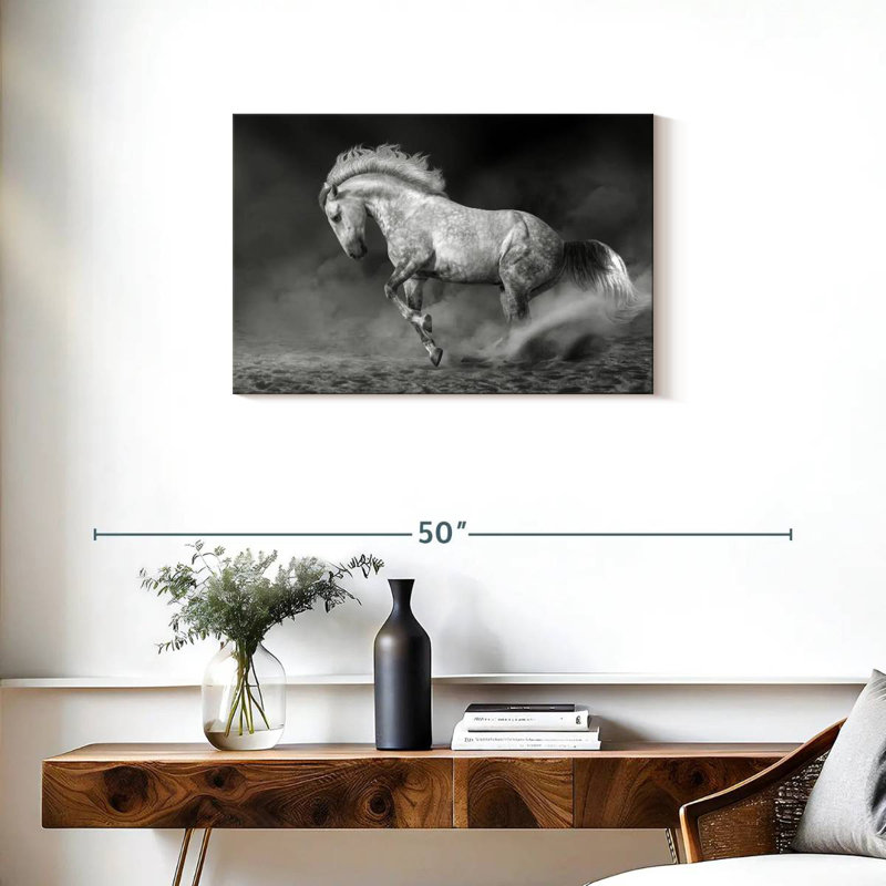 Cheval andalou Brampt, H 20 po x l 30 po