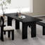 Table de salle à manger rectangulaire noire pour salle à manger / cuisine-797622138