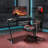Curved Metal Base Standing Desk Converter