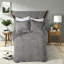 Luxurious Grey Bedding Sets With Faux Fur Comforter For Home