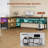 71" L-Shaped Executive Desk, Large Office Desk With Widen File Drawers and Power Outlets-743222542