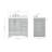 37'' Single Bathroom Vanity with White Quartz Top-93359450