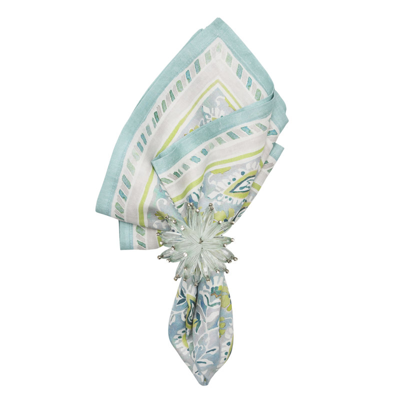 Mira Napkin, Seafoam/Green
