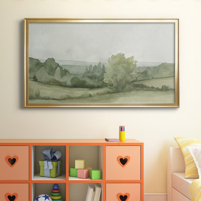 «Vintage Landscape S Croquis II», reproduction sur toile encadrée