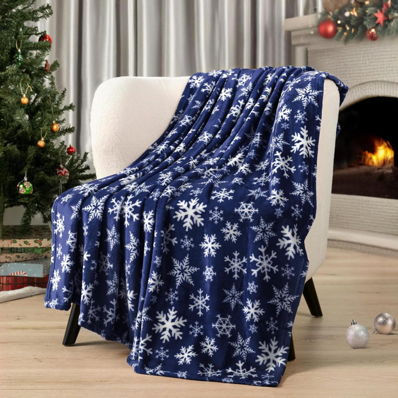 Jeté de Noël flocon de neige