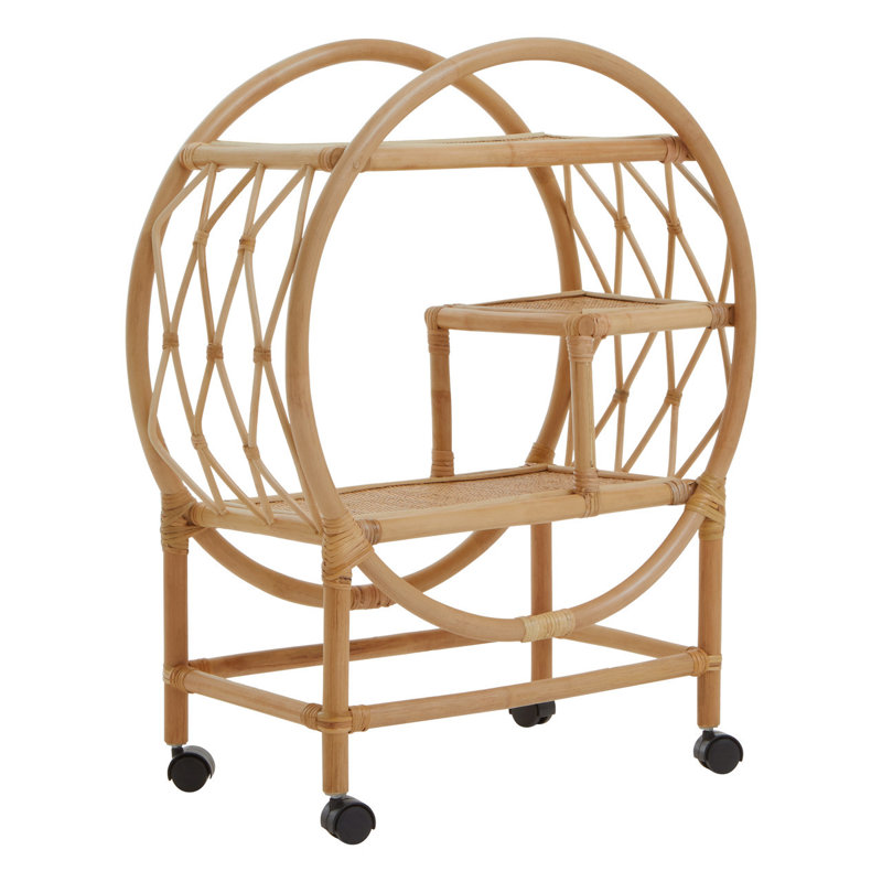 Bourbeau Solid Wood Bar Cart