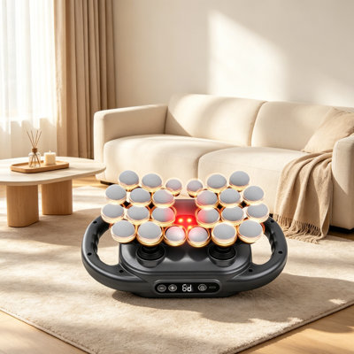 24 Heads Deep Tissue Massage Gun, 9 Modes 9 Speed Quiet Handheld Muscle Massager for Back Shoulder Leg Foot Pain Relief