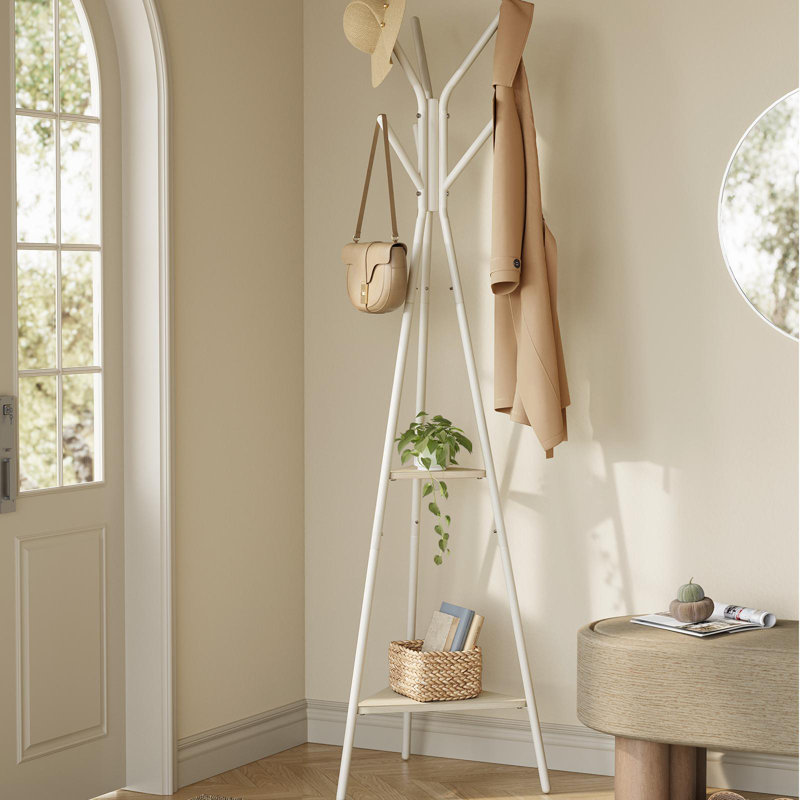 Portemanteau Kelana, Beige naturel / blanc perle