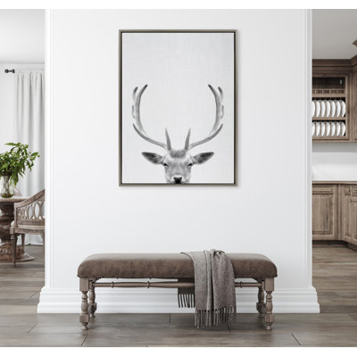 «Deer» par Simon Te of Tai, reproduction d'art sur toile encadrée