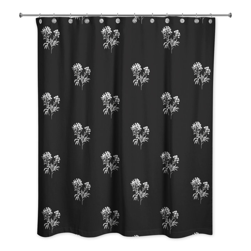 Rideau de douche Romigh, Noir