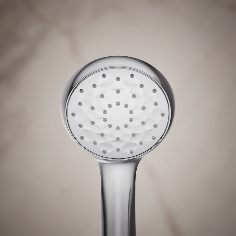 Pomme de douche à main complète Aw90 B90 avec technologie Eco-Boost, Chrome poli