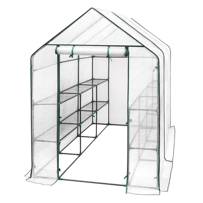 Ellicottville 7 Ft W x 4.7 Ft D Mini Greenhouse, Clear
