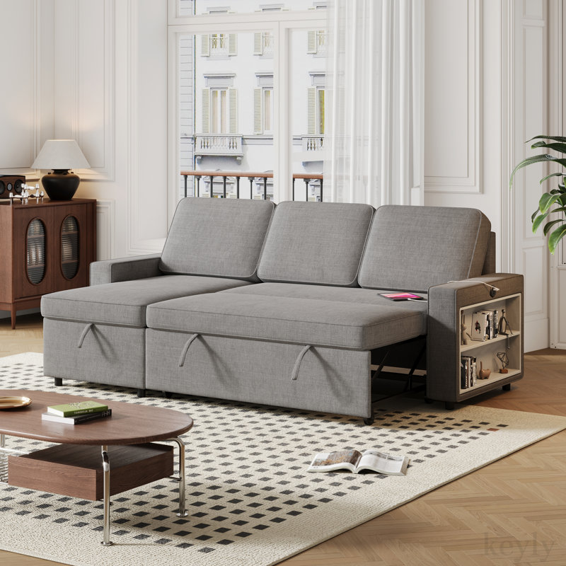 Canapé à accoudoirs carrés 85,8 po Palliser, Gris foncé