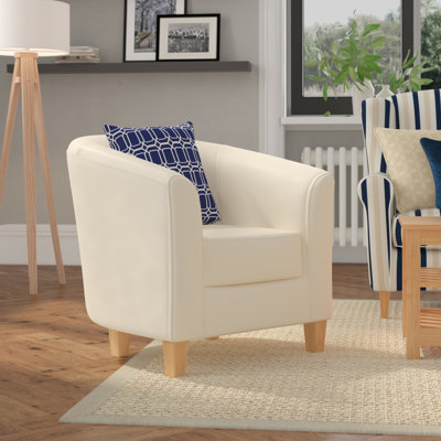 Brummett Faux Leather Accent Chair
