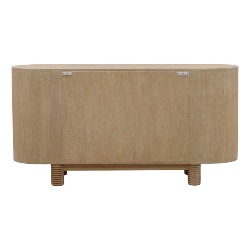 Stefan 63'' W Solid Wood Sideboard, Light Natural