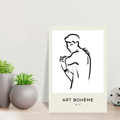 Artbohemeno(male) Abstract Contemporary Wall Art Print