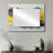 Black Yellow Fugue In Color I - Neo-Expressionism Mirror For Wall Art Decor - Printed On Metal-2140745823