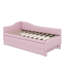 Lit de jour simple tapissier en L rembourré en forme de L avec lit gigogne-742569241