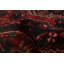 Tapis noir et rouge Andelz 4 pi 9 po x 10 pi 6 po