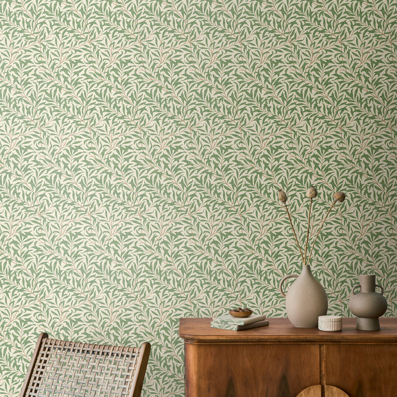Willow Trail - Linen, Green