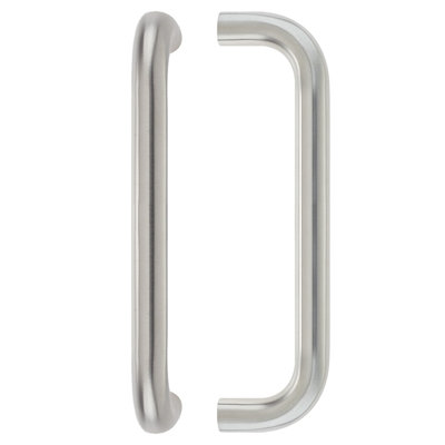 22Mm D Pull Handle - 300Mm Centers - Grade 201 - Bolt Through Fixings