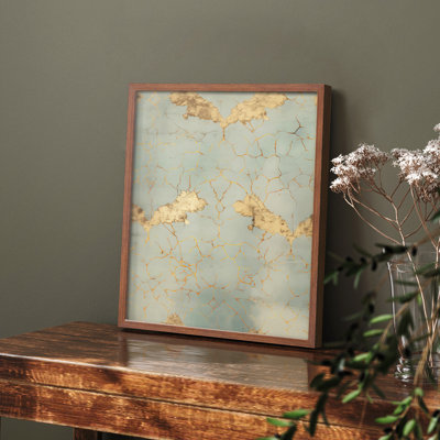 «Vintage Abstract Print XII», reproduction encadrée