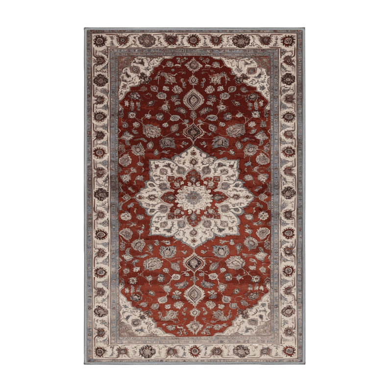 Tapis persan gris lavable à la machine