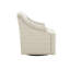 Fauteuil oscillant pivotant brun clair, rehaussant le confort Bras hauts et tissu ton sur ton