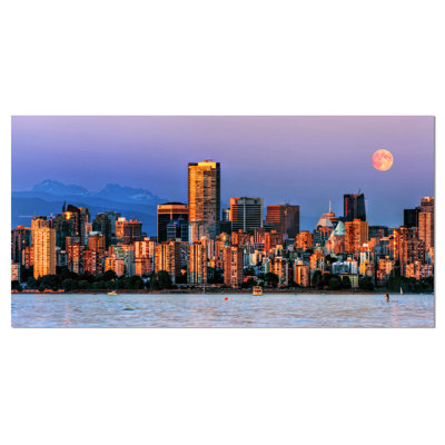 Vancouver Downtown Skyscrapers - Wrapped Canvas Print