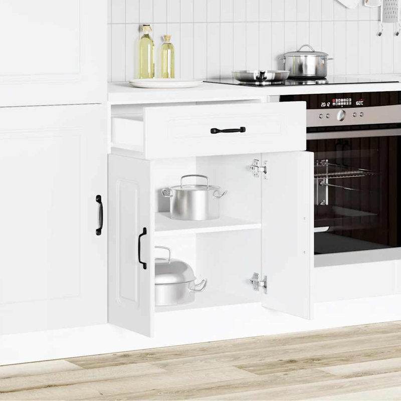 Kitchen Base Cabinet Kalmar Engineered Wood, White