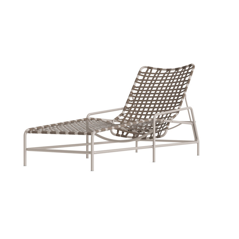 Kantan Outdoor Chaise Lounge, Mica/Dove Smooth