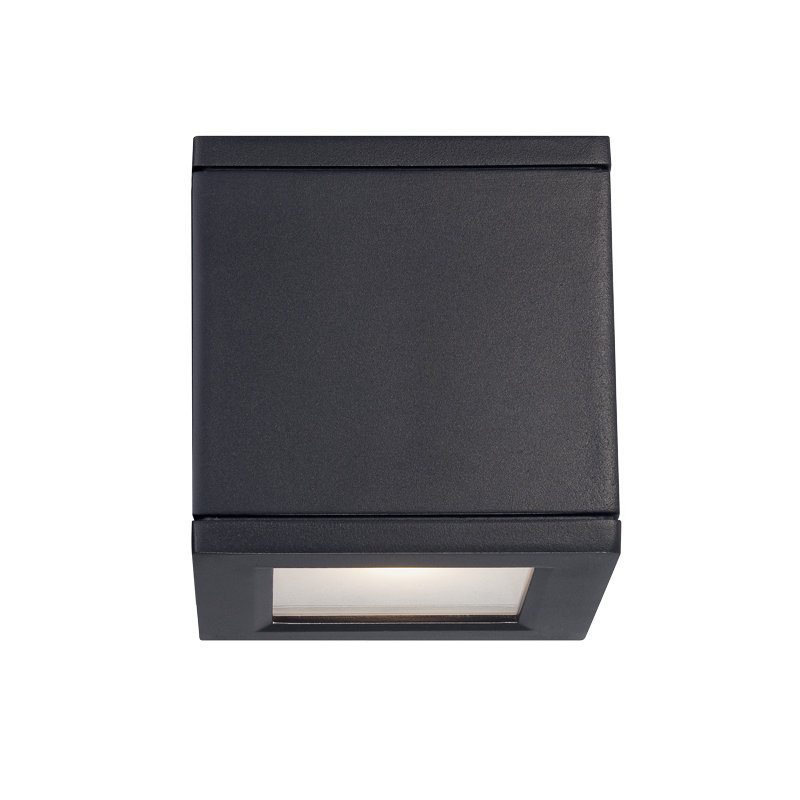 Plafonnier encastré d'extérieur 2 lumières Rubix, Noir
