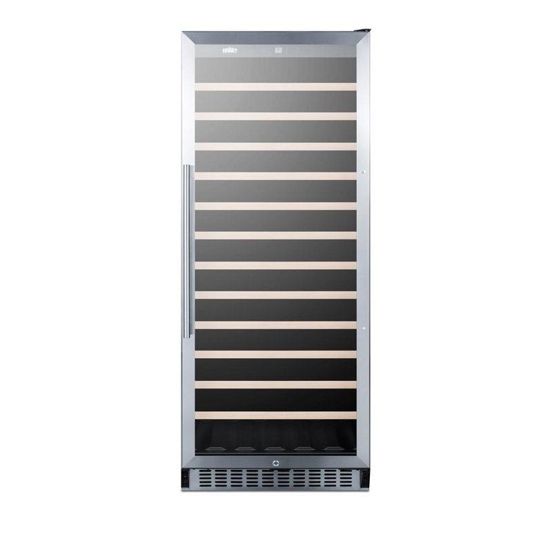 Summit Appliance Single Zone 23.63'' Freestanding 102 Bottle Wine Refrigerator with Reversible Door