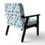 Chaise avec accoudoirs bleu Paisley-808787447
