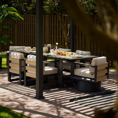 Sanibel 6 - Person Outdoor Dining Set with Cushions by Mirador