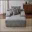 Méridienne surdimensionnée surdimensionnée Cozy Cloud, canapé-lit rembourré en velours côtelé moelleux avec 3 coussins décoratifs et accoudoirs larges pour le salon, sans assemblage requis, gris-245744775