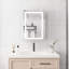Armoire de salle de bain à miroir 20 po x 28 po à fixation murale. Brouillard, imperméable, à intensité variable. 3000K ~ 6000K, interrupteur tactile, tablettes de rangement, une porte à intensité variable, thermolaqué, 3 tiroirs