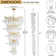 Crystal Chandelier For High Ceilings Tree Branch Chandelier, Large Chandeliers For Foyer Entryway Staircase Living Room