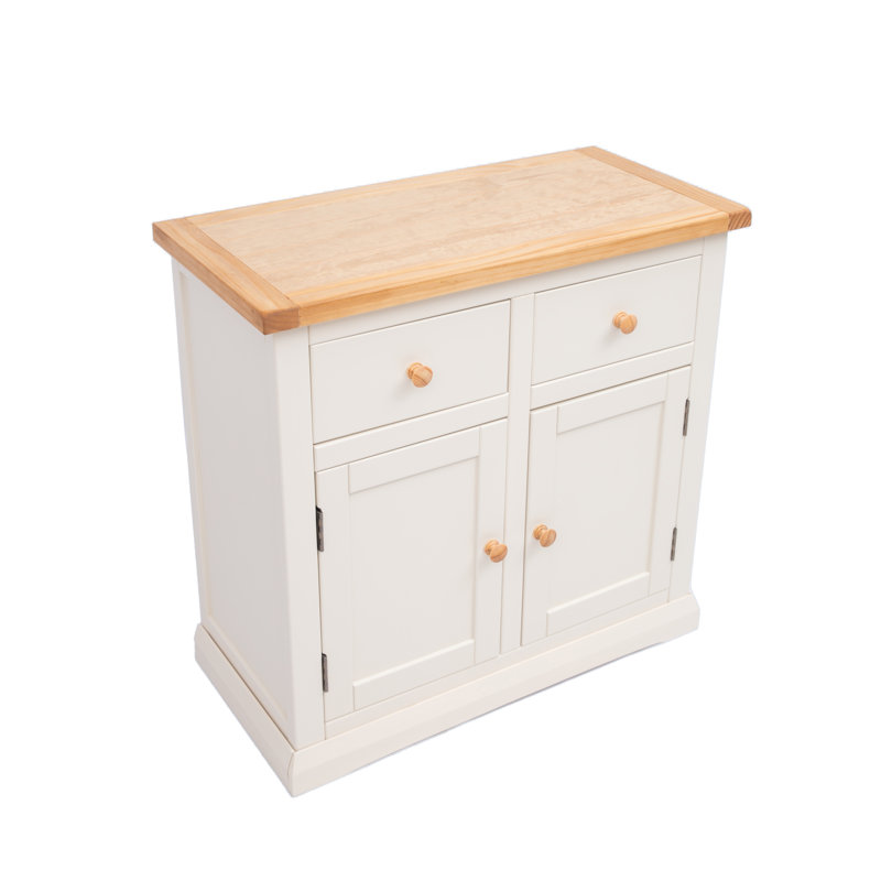 Solis 84cm Sideboard, Brown/White