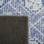 Tapis oriental bleu clair / blanc Aodan-537926558
